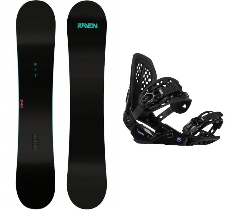 Raven Pure mint dámský snowboard + Gravity G2 Lady black vázání