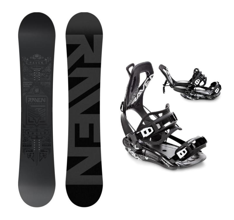 Raven Solid steel snowboard + Raven Fastec FT360 black viazanie