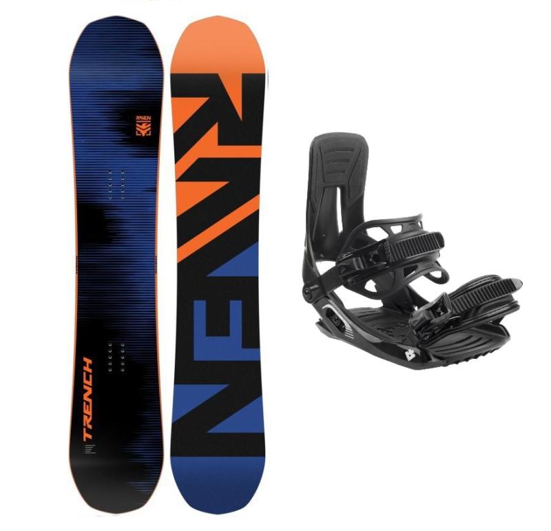 Raven Trench Carbon pánsky snowboard + Hatchey Tactic snowboardové viazanie