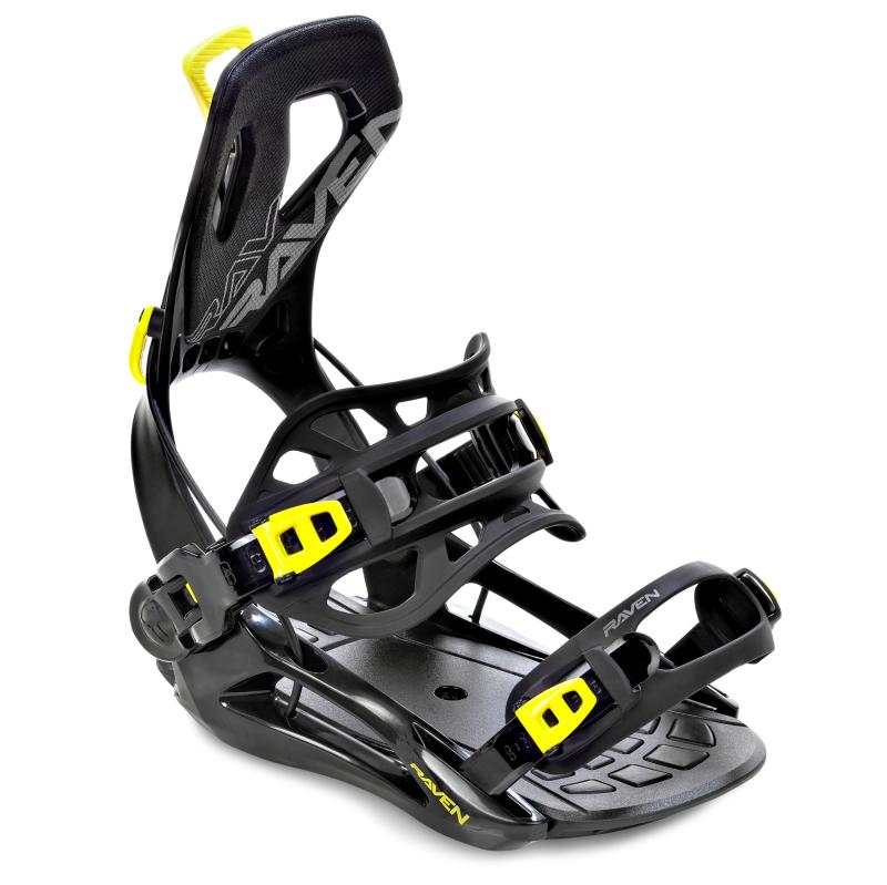 Raven RAGE Fastec FT360 black/lime snowboardové vázání