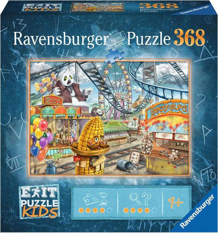 Ravensburger Kids Hra puzzle únikové Zábavní park 368 dílků 70x50cm skládačka 2v1