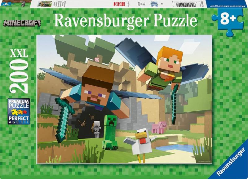 Ravensburger Puzzle XXL Minecraft Dobrodružství 200 dílků 49x36cm