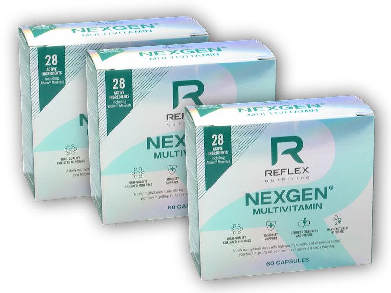 Reflex Nutrition 2x Nexgen 60 kapslí + 1x ZDARMA