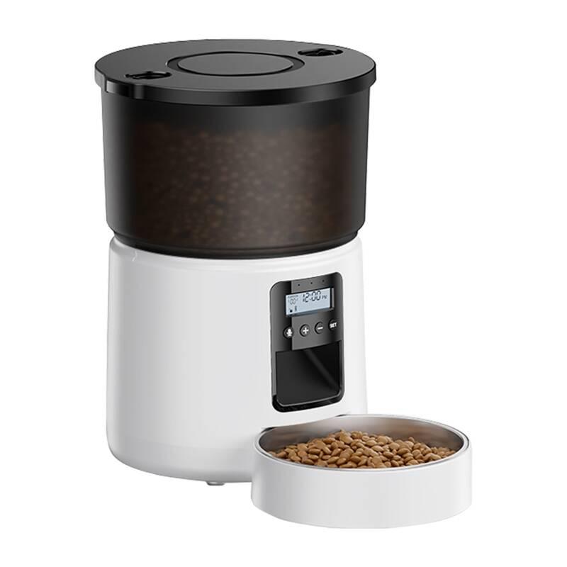 Rojeco Automatický dávkovač krmiva 3 l v tlačítkovém provedení (bílý)