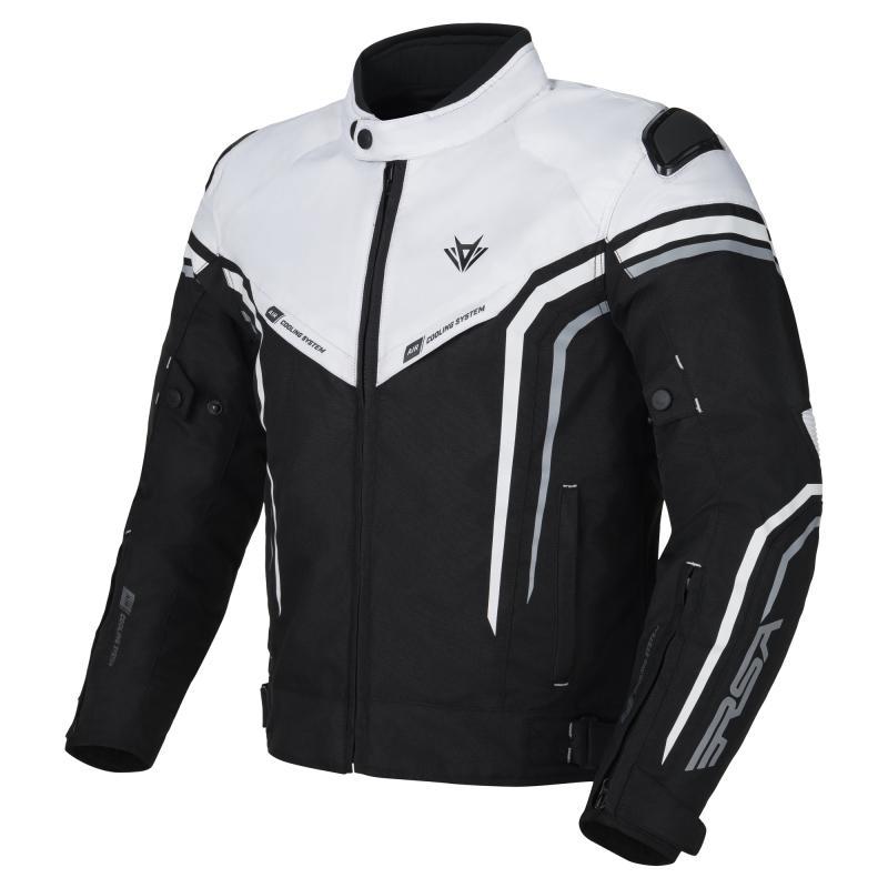 RSA Bunda na motorku Compact 2 EVO čierno-sedo-biela IBA 4XL (VÝPREDAJ)