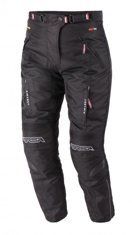 RSA Dámské kalhoty na motorku Racer 2 černé POUZE XS (VÝPRODEJ)