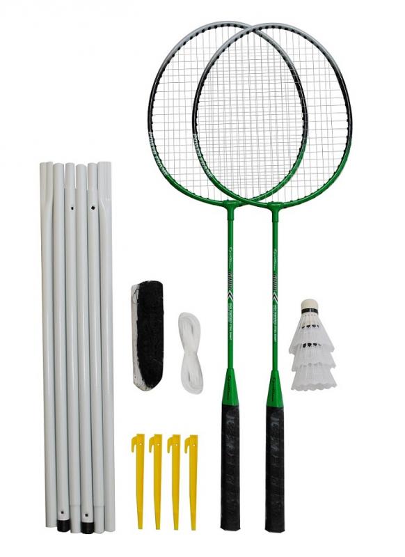 Levně Rulyt Badmintonový set 2x raketa, 3x míček, síť, vak