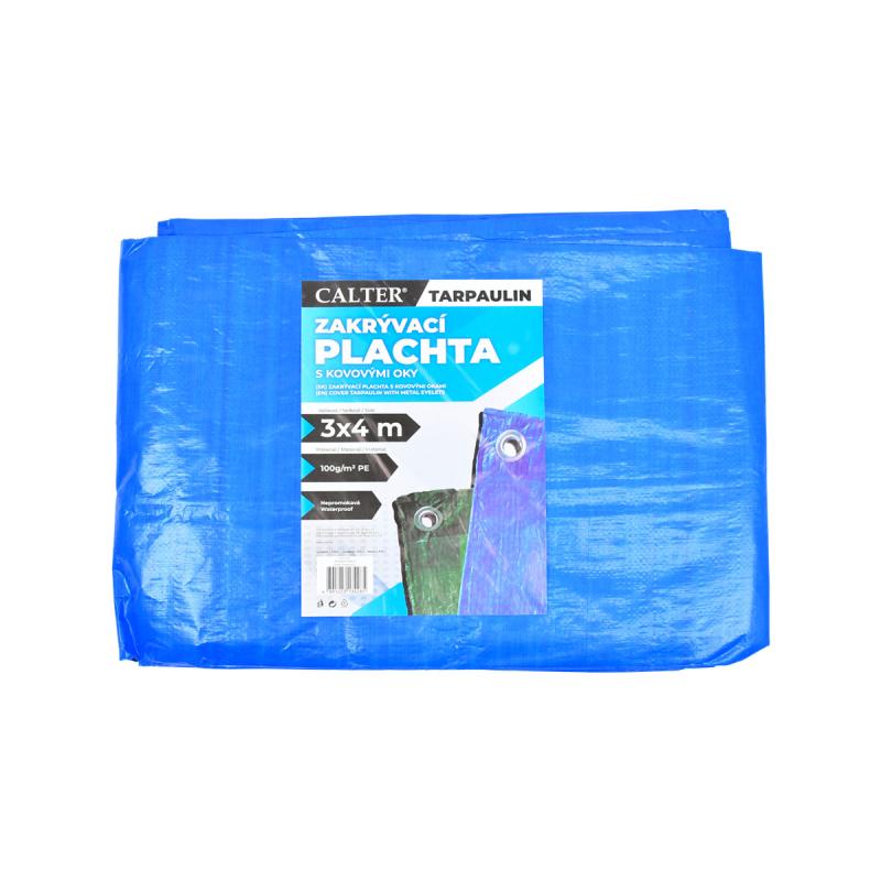 RULYT Krycí nepromokavá plachta 3x4m 100g/m2 modrá