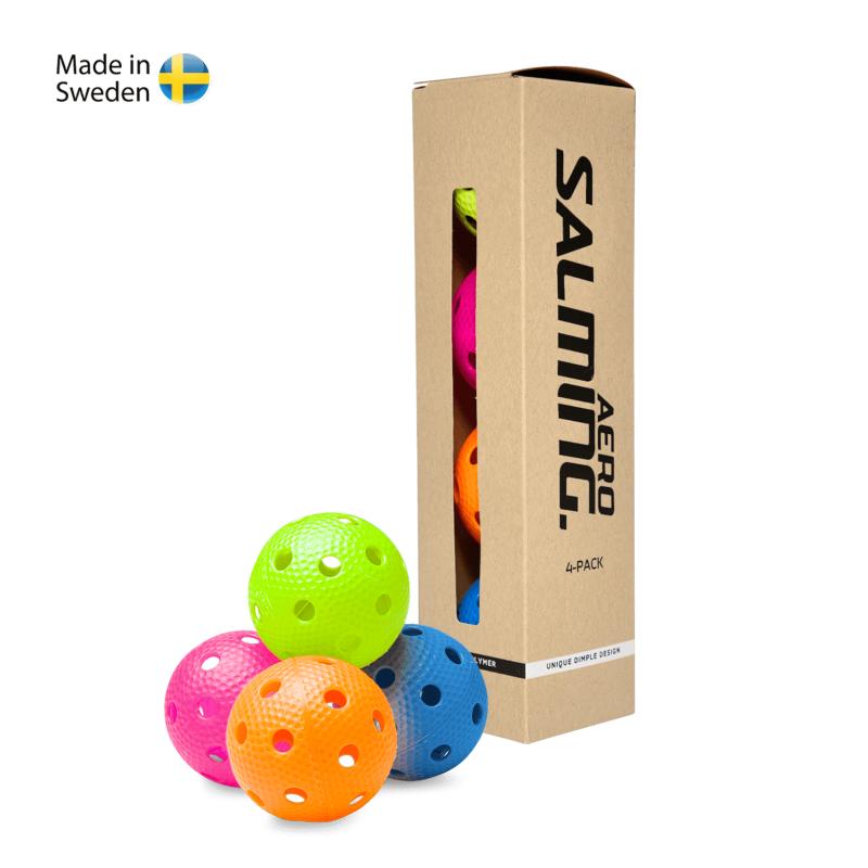 Salming Aero Ball 4-pack Colour