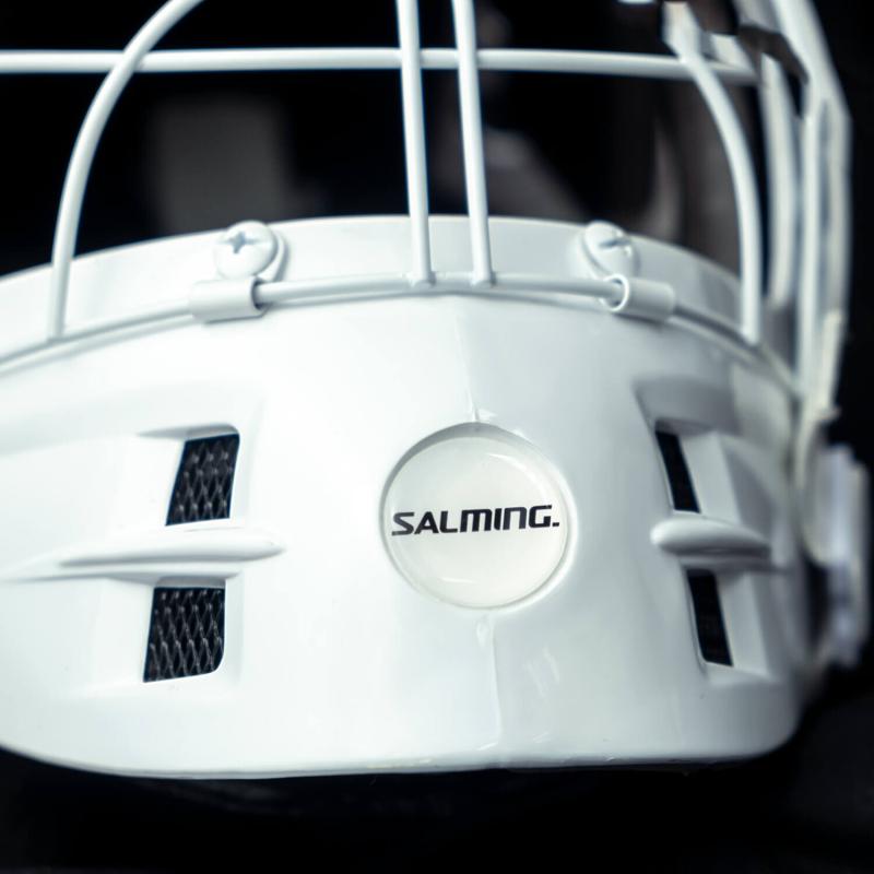 Levně Salming Phoenix Elite Helmet White Shiny