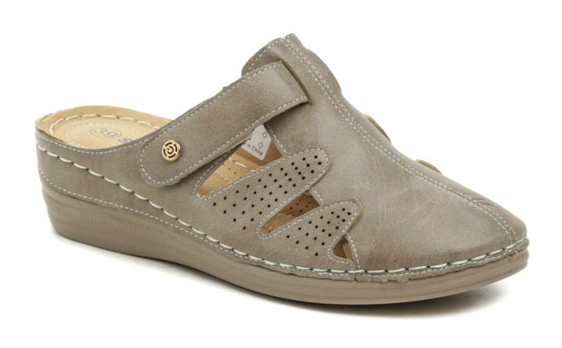 Scandi 290-0043-K1 béžové dámske nazúvaky