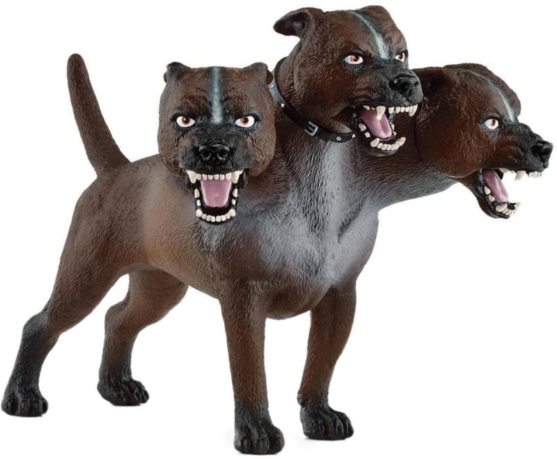 Schleich Harry Potter figurka tříhlavý pes Chloupek pohyblivá čelist plast