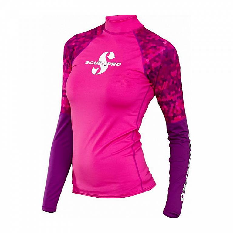 Scubapro Dámské lycrové triko RASHGUARD FLAMINGO UPF50, dlouhý rukáv