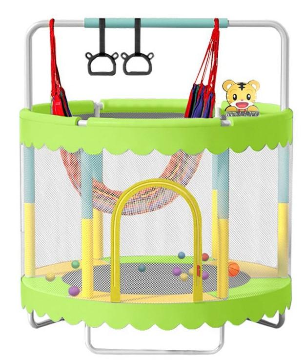 Sedco Detská trampolína 140 cm s ochrannou sieťou a vybavením