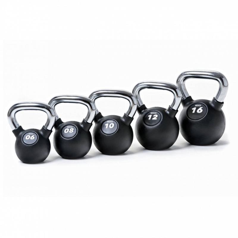Sedco Kettlebell RUBBER-CHROM PROFI