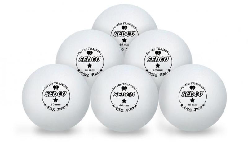 Sedco Míčky na stolný tenis for TRAINING 1* CELL FREE 6ks