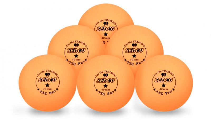 Sedco Míčky na stolný tenis for TRAINING 1* CELL FREE 6ks