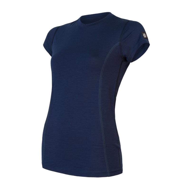 Sensor Merino Active Deep Blue dámské funkční tričko