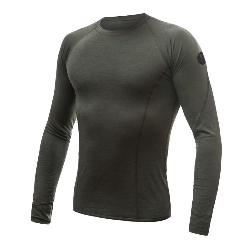 Sensor Merino Air pánské triko dl.rukáv - Olive Green