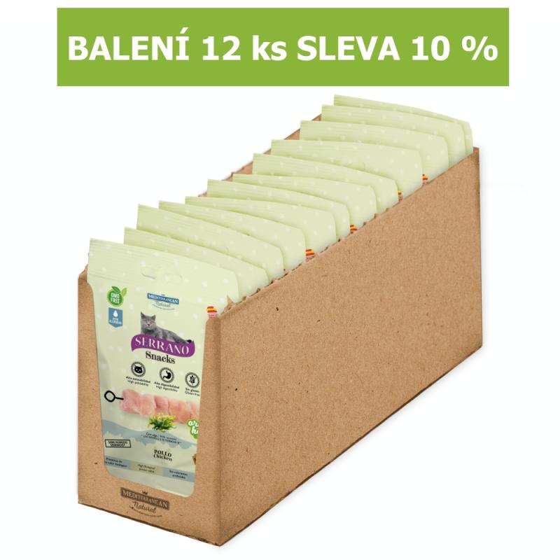 Serrano Snack Cat Oral Care Chicken 50 g (12 ks) %