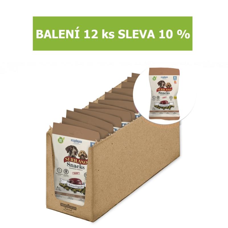 Serrano Snack Dog Liver 100 g (12 ks) %