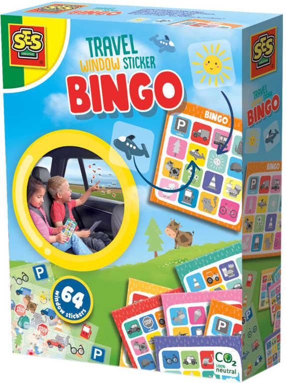 SES Creative Hra Bingo cestovní samolepky do auta (společenská hra)
