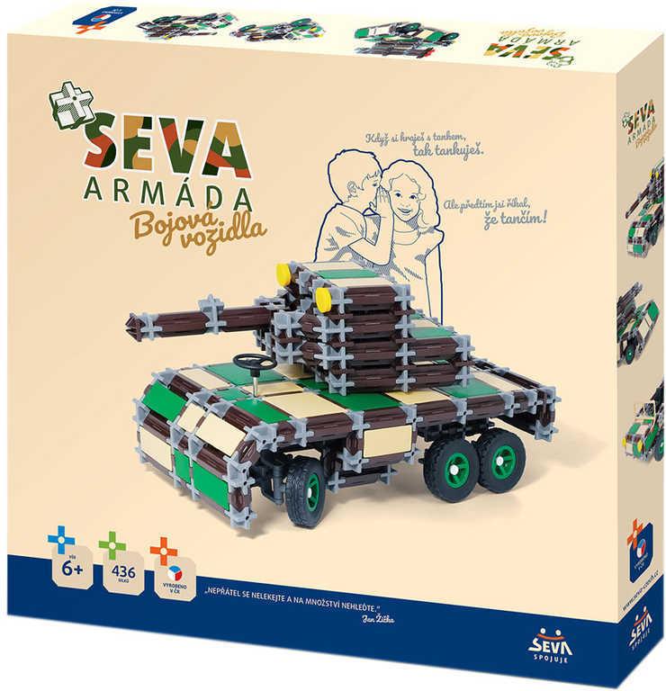 Seva Armáda Bojová vozidla (stavebnice) 436 dílků v krabici