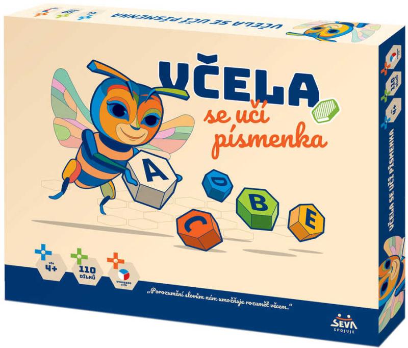 Seva Mozaika Včela se učí písmenka plastová (stavebnice) 110 dílků