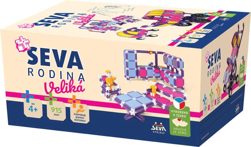 Seva RODINA Veliká plastová XL (stavebnice) 915 dílků v krabici