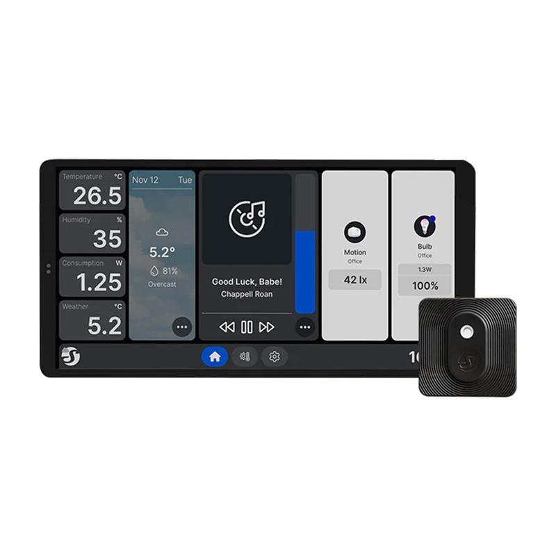 Shelly Duální ovládací panel Wall Display X2 WiFi/BLU (černý) + BLU HT