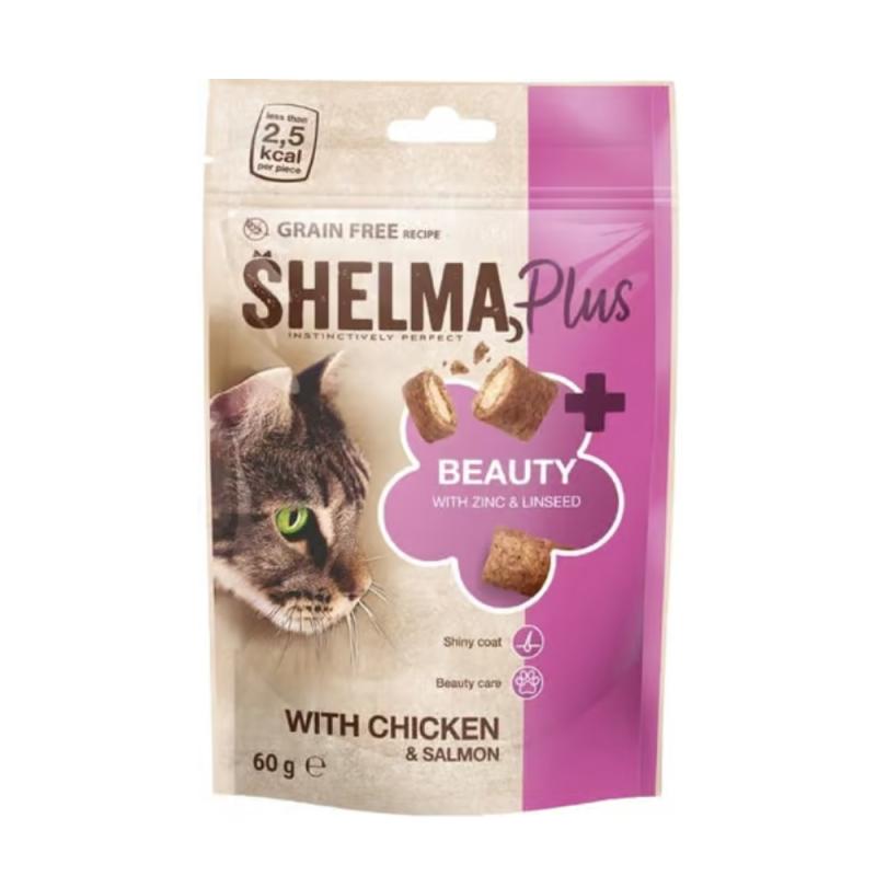 Shelma Cat Snack Beauty polštářky GF 60 g (bal. 8 ks)