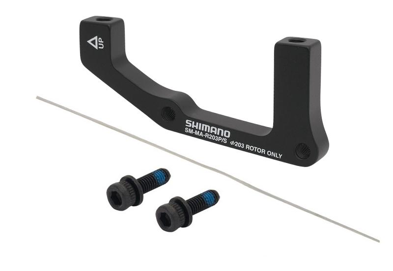 SHIMANO Adaptér zadný POST/ STAND 203mm, čierny