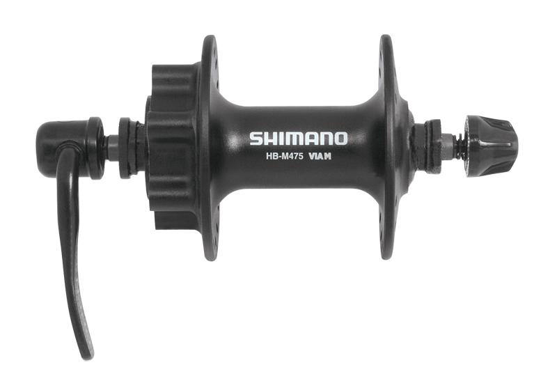 Levně SHIMANO Náboj přední HBM475 černý kot. 6 děr 32 děr