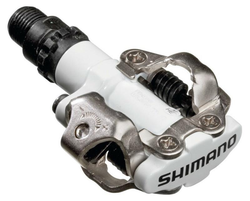 Shimano pedály SPD PD-M520W bílé s kufry SM-SH51 v krabičce