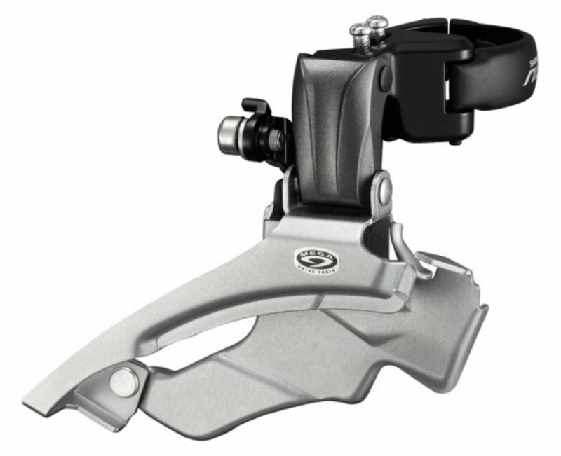 Shimano přesmykač Altus FD-M371 34,9mm (s adaptéry 28,6 a 31,8 mm) Dual pull, v krabičce