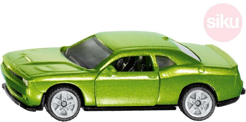 Siku Auto osobní Dodge Challenger SRT Hellcat zelený model kov