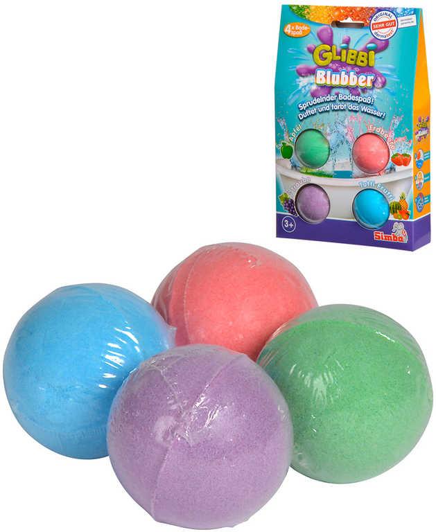 Simba Glibbi Blubber šumivé bomby barevné set 4ks do vody do koupele