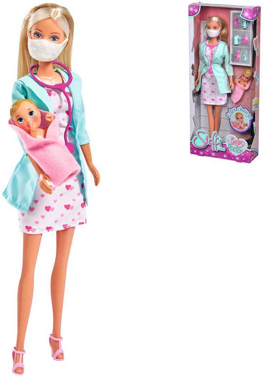 Simba Panenka Steffi doktorka 29cm herní set s miminkem a doplňky