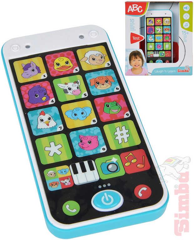 Simba Telefon baby chytrý můj první smartphone na baterie Světlo Zvuk
