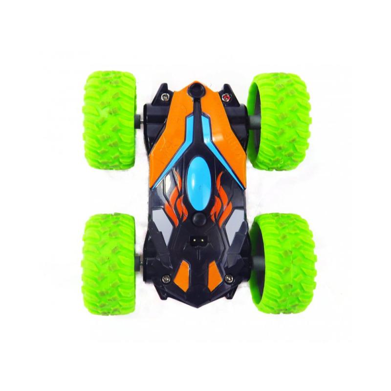 Siva RC oboustranné auto GreenWolve Stunt Car 4040 zelená