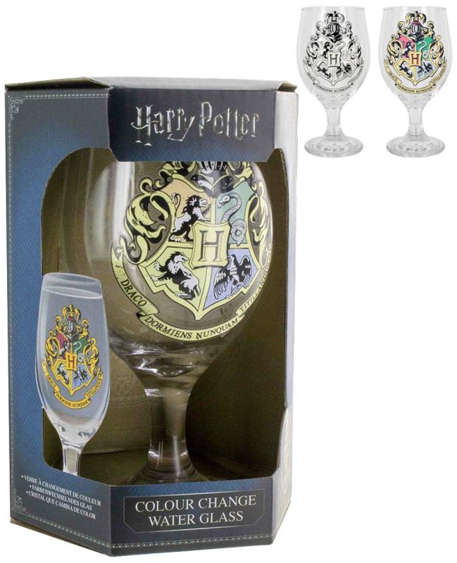 Sklenice kouzelná Harry Potter 420ml měnící se znak Bradavic