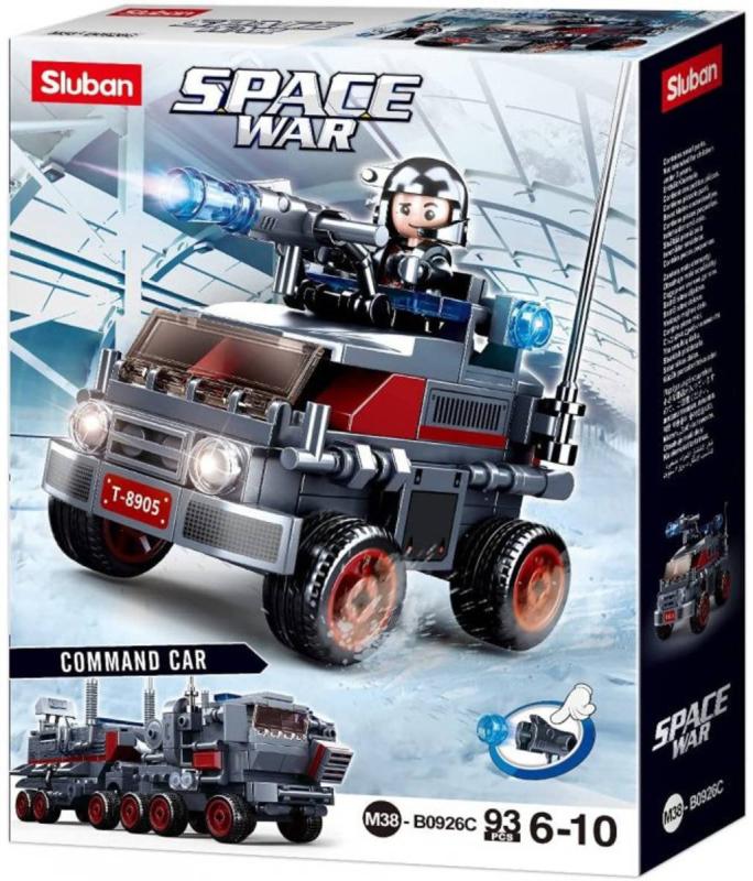 Sluban Space War Vozidlo s vodními děly 93 dílků + 1 figurka 6v1 (stavebnice)