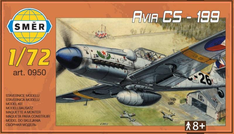 Směr SMĚR Model letadlo Avia CS-199 plastová stavebnice letadla 1:72