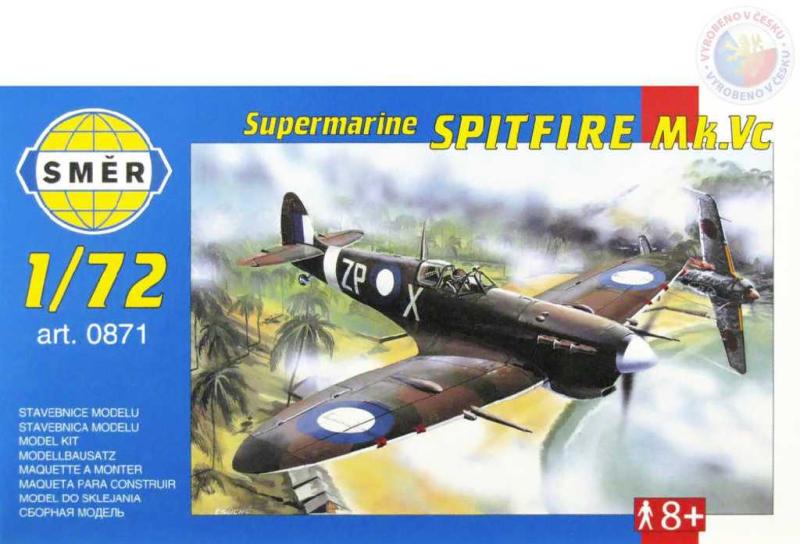 Směr SMĚR Model letadlo Supermarine Spitfire 1:72 (stavebnice letadla)