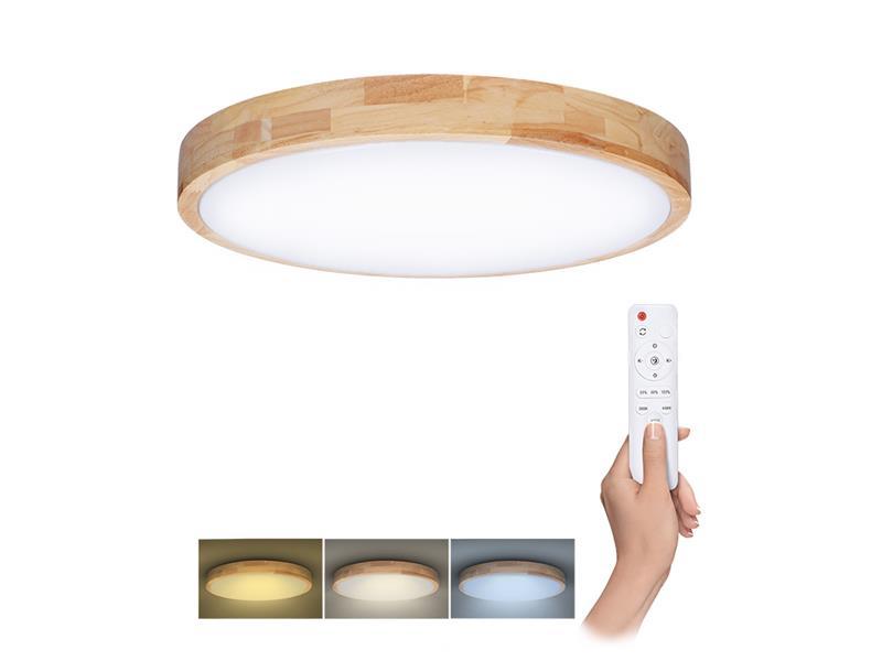 SOLIGHT Svítidlo stropní WO8010 Solid Oak 60W