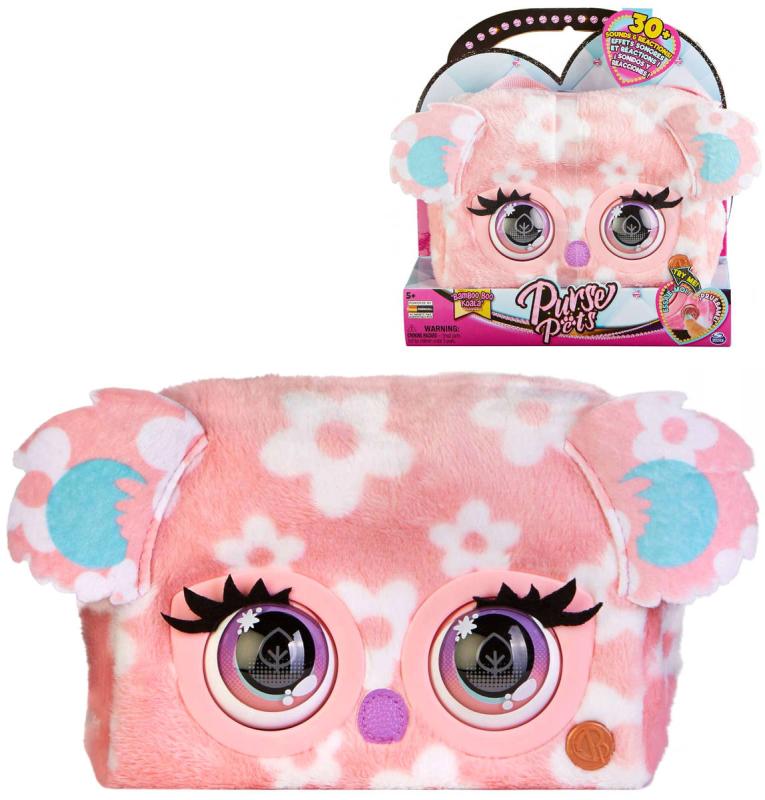 Spin Master Purse Pets Koala Kabelka interaktivní zvířátko mrkací na baterie Zvuk