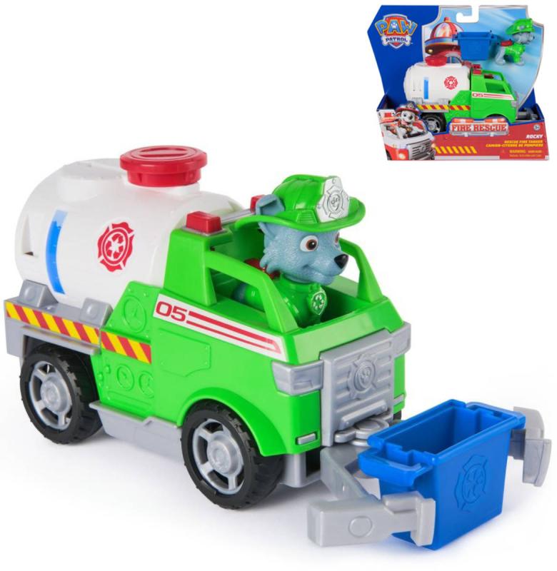 Spin Master Tlapková Patrola Fire Rescue set auto + postavička Rocky