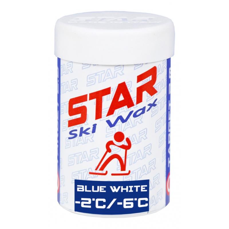 Star Ski Wax Stick blue white 45g