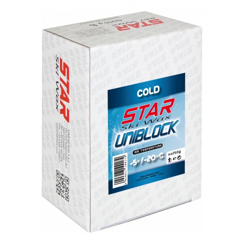 Star Ski Wax Uniblock cold 4x250g