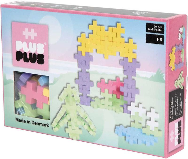 (stavebnice) Plus-Plus Midi Pastel Altánek 2D/3D set 50 dílků plast